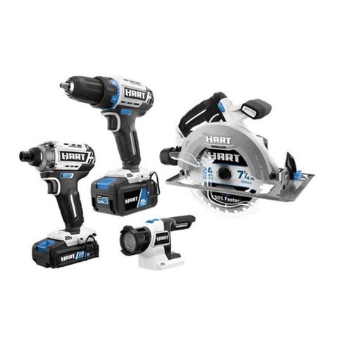 HART HPCK452B 20-Volt Brushless 4-Tool Combo Kit | eBay