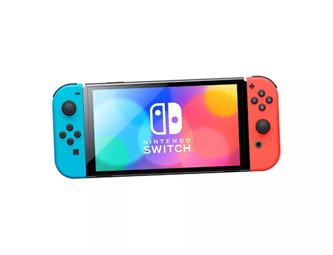Nintendo HEGSKABAA Switch - OLED Model with Neon Red & Neon