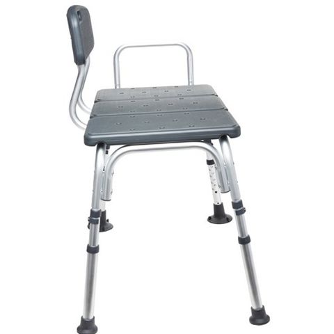Equate Durable Transfer Bench With Back Rest – Shower Bench For Safety & Comfort, Black - View #6