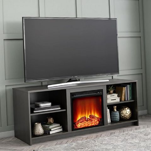 Mainstays 8620900WCOM Fireplace TV Stand for TVs up to 65