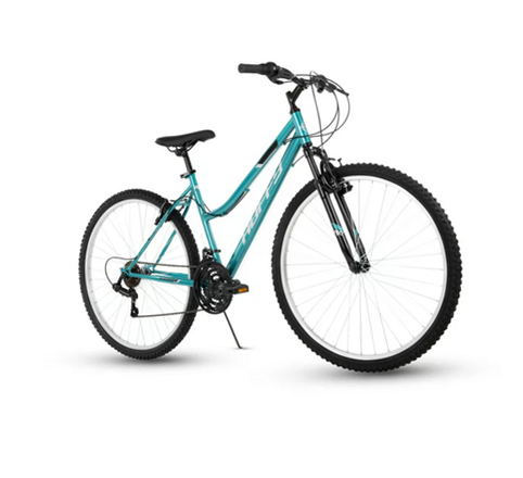VTT Femme Huffy Rock Creek 26 Pouces, 18 Vitesses – Cadre Acier, Suspension Avant, Comme Neuf
