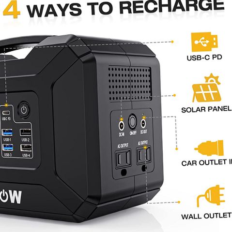 専用　NEXPOW ポータブル電源 Nexpow YP-300W Portable Solar Generator Power Station 296Watts