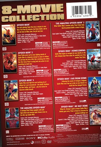 洋画・外国映画 SPIDER-MAN 8 MOVIE COLLECTION DVD Sony Pictures Spider-Man: 8-Movie Collection (DVD) - Tom