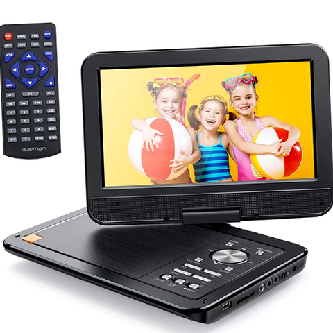 APEMAN PV1070 2022 Upgrade 12.5'' Portable DVD Player with 10.5