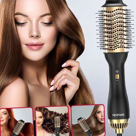 NEXPURE SM-5368 Ceramic Titanium Barrel 4 in 1 Hair Dryer Brush | eBay