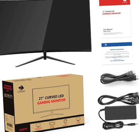 Z-EDGE UG27P 27-Inch Curved Gaming Monitor 240Hz 1ms Full HD
