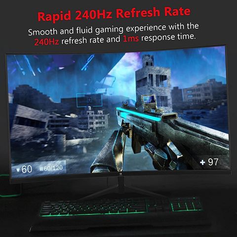 Z-EDGE UG27P 27-Inch Curved Gaming Monitor 240Hz 1ms Full HD