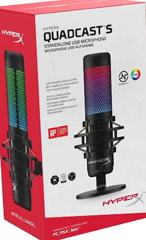 Kingston HyperX QuadCast S HMIQ1S-XX-RG… HyperX QuadCast S - USB Microphone - RGB Lighting – HyperX US
