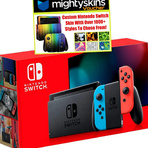 【新品】Nintendo Switch HAD-S-KABAH Nintendo 32GB Neon Switch Handheld Game Console, Original
