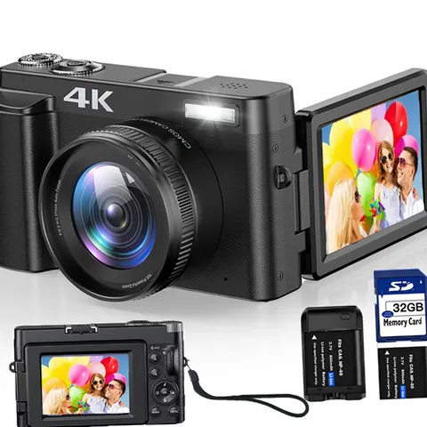 ACTITOP Vlogging Camera 4K Digital Camera for Autofocus with