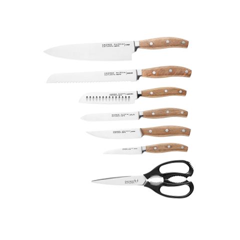 Chicago Cutlery Signature Edge 13-Pc. Knife Block Set - WALNUT ONE
