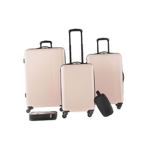 Protocol Phoenix Hardside 5-Pc. Luggage Set - SILVER PINK ONE SIZE