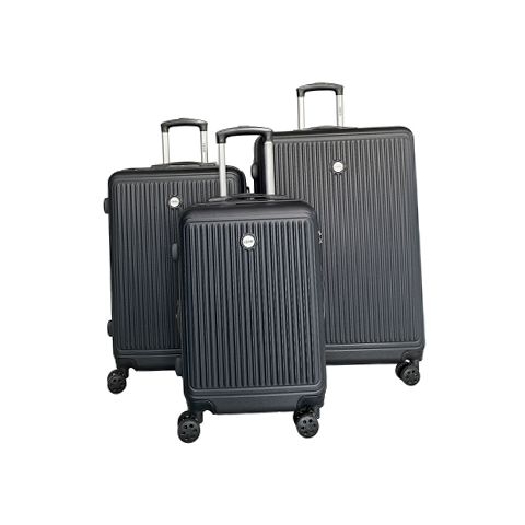 Izod Clara 3-Pc. Hardside Expandable Luggage Set - BLACK ONE SIZE