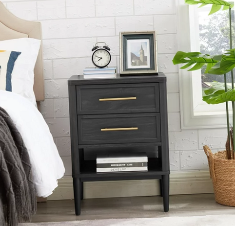 Better Homes & Gardens Oaklee 2 Drawer Nightstand for bedroom