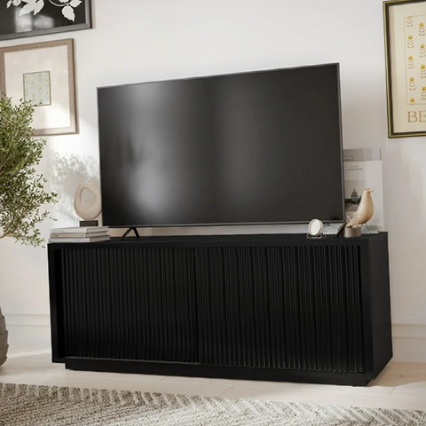 TV's HIGH ティーヴィーズ ハイ ティービーズ Beautiful WL-BT-015 Fluted TV Stand for TV's up to 70'' by Drew