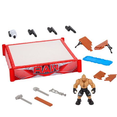 Mattel HWH18 WWE Knuckle Crunchers Rebound Ring Playset and