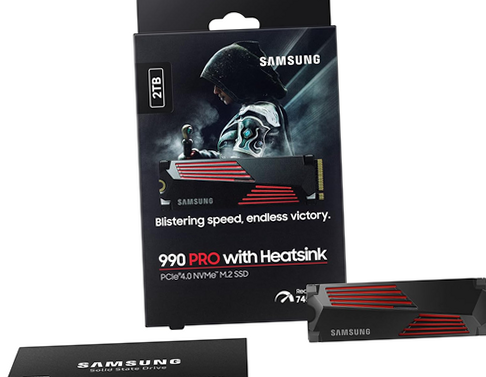 Samsung MZ-V9P1T0GW 990 PRO w/ Heatsink SSD 1TB PCIe 4.0 M.2