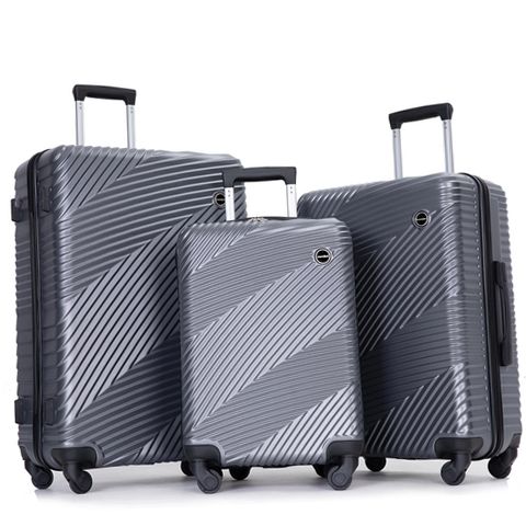 Tripcomp TC2000Dark Luggage 3 Piece Set, Dark Grey | eBay