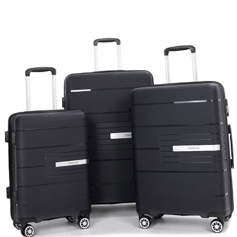 TROFI MY TRIPLE SET カバンのみ Tripcomp TCCOPP1206BK 3 Piece Luggage Sets, (20