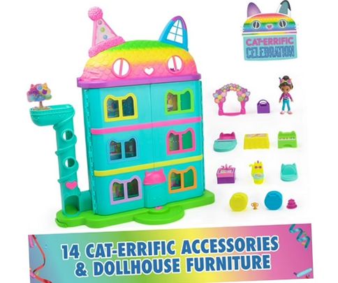 Gabby出品　まとめて15個 Gabby's Dollhouse 6069374 15 Piece Rainbow-Themed Celebration