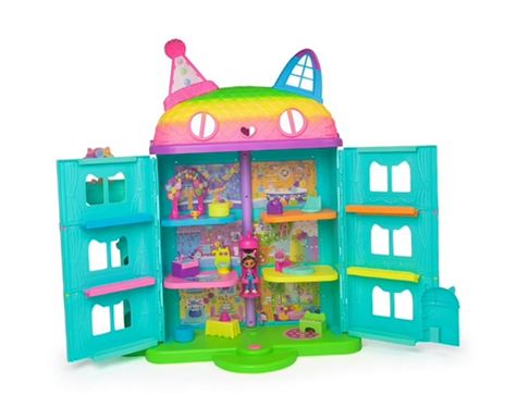 Gabby's Dollhouse 6069374 15 Piece Rainbow-Themed Celebration