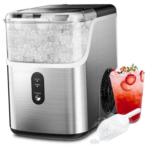 Simzlife ZX-IM-15S-S Portable Ice Maker Machine with Self-Cleaning