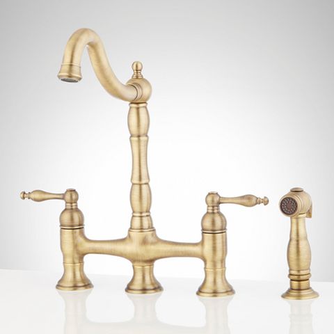 Signature Hardware SH349722AGBR Delacour 1.75 GPM Double Handle