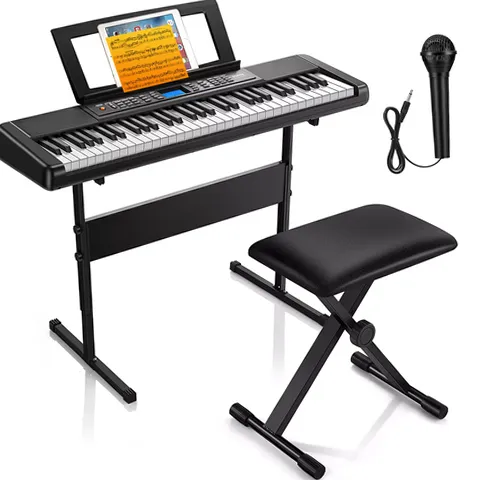 Donner DEK-200 61 Key Piano Full-Size Electronic Keyboard Set