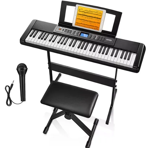 Donner DEK-200 61 Key Piano Full-Size Electronic Keyboard Set
