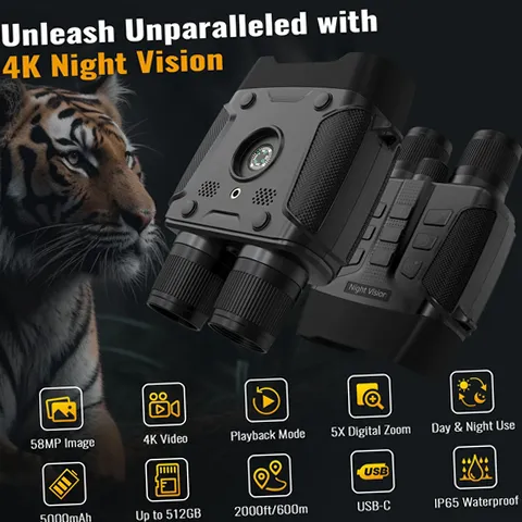 Fetervic Z096 IP65 Waterproof 4K Video Recording Night Vision