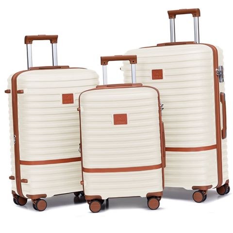 Joyway TR-008 28-in 5-Piece Hardside Luggage Set, Off-White | eBay