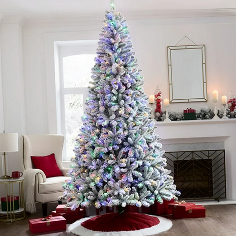 Holiday Time 253T24010 9' Pre-Lit LED Flocked Frisco Pine