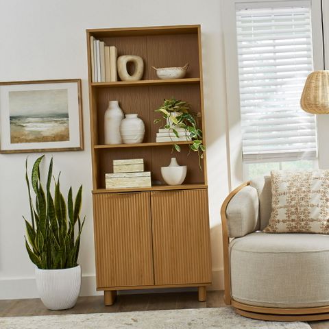 アンティーク ベース リリーフ Better Homes & Gardens BHS436249972023 Lillian Fluted Bookcase