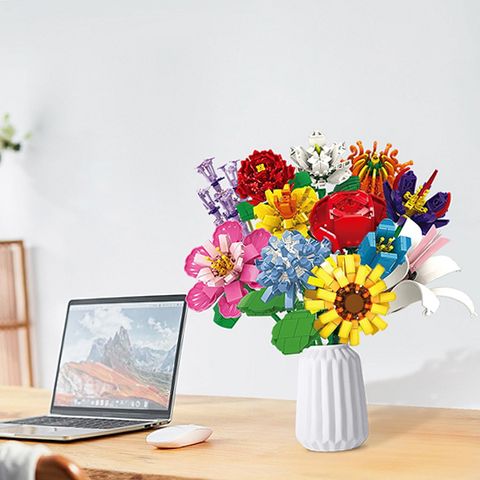 WOMA 11053 Flower Cluster Building Set - 1009 pcs - 12 Flowers | eBay