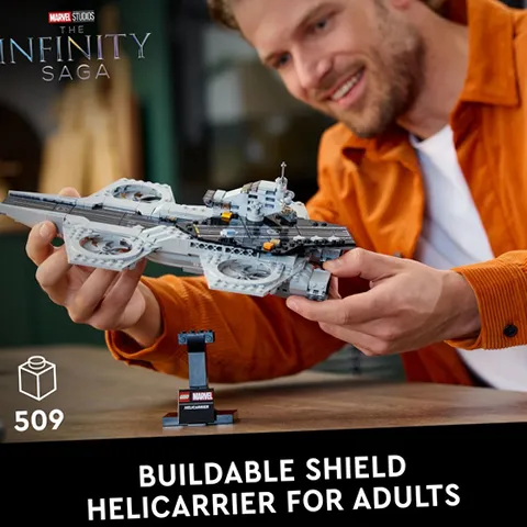 LEGO 76295 Marvel The Avengers Helicarrier Aircraft Carrier Model