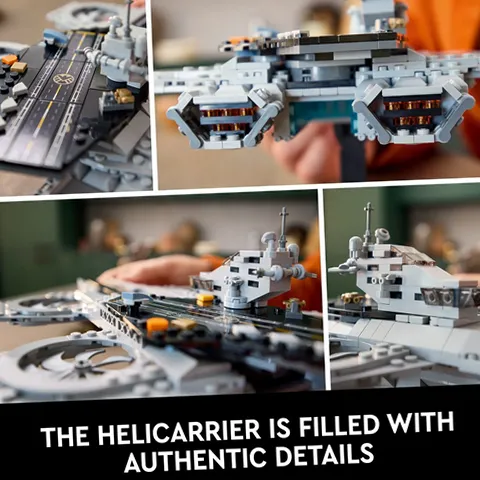 LEGO 76295 Marvel The Avengers Helicarrier Aircraft Carrier Model