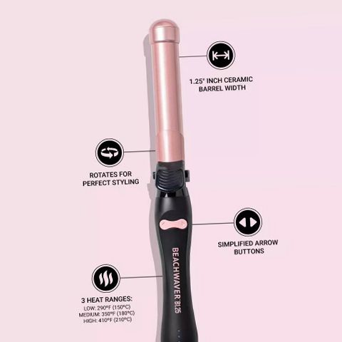 BEACHWAVER Co. Curling Wand - Midnight Rose - 1.25