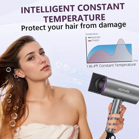 NEXPURE RCY-7004 2000W Professional Ionic Hair Dryer - Purple | eBay