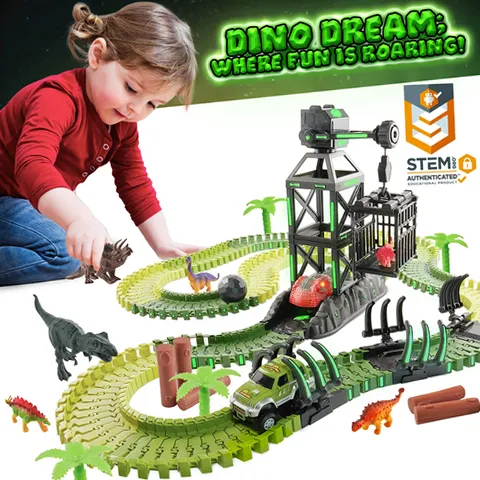 OzBozz Planche à Roulettes Dinosaure Avec Roues Qui Clignotent – 43 Cm De Fun !