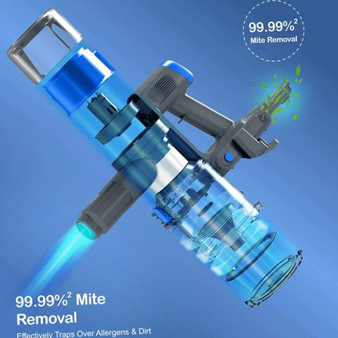 Mixfun W800 Cordless Stick Vacuum Cleaner Lightweight Led Display
