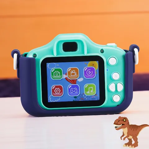 Vivitar 44379A-DINO Kidzcam 8MP Camera for Kids, Dinosaur Cam with