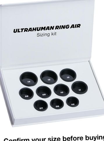 R*様 Ultrahuman Ring AIR Ultrahuman Uh-Ra-Skw Air Ring Sizing Kit, Sizes 5-14 | eBay