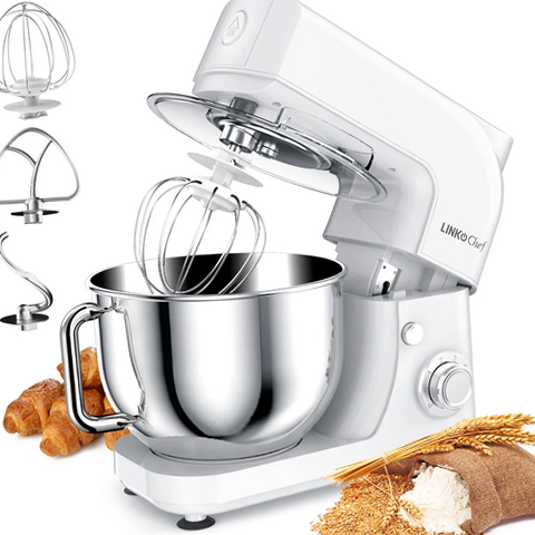 linkchef SM10280 5.3QT 800W 6+P Speeds Stand Mixer, White | eBay