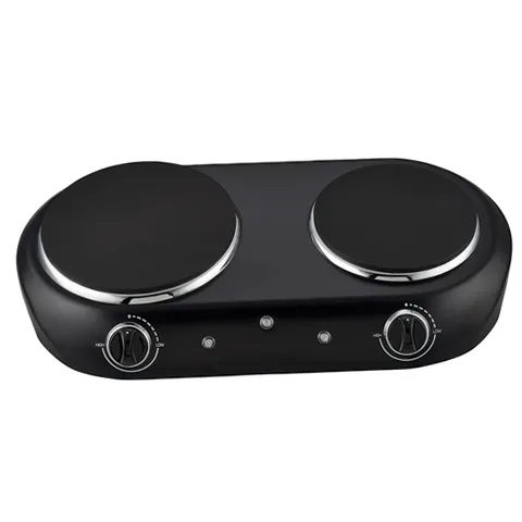 Mainstays MS9402482514-01 Die-Cast Double Burner, 1800 W, Black | eBay