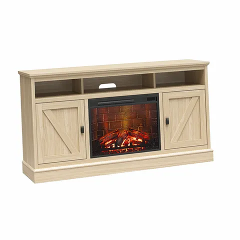 Ameriwood Home 1674947WCOM Ashton Lane Fireplace TV Stand, Spring