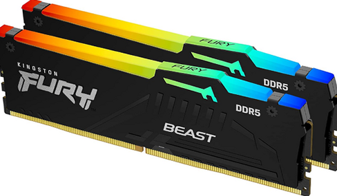 に*こ様 Kingston FURY BEAST DDR5 8GB×2 中古品 Kingston KF560C36BBEAK2-32 Fury Beast RGB 32GB (2x16GB) 6000MT/s