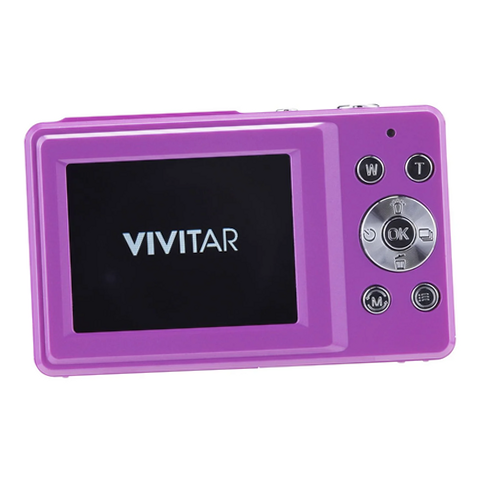 Vivitar VECS124 Popsnap Digital Camera, Purple, 16x Zoom, 1080p