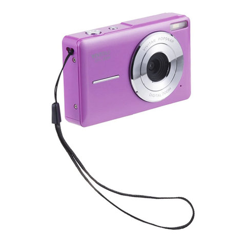 Vivitar VECS124 Popsnap Digital Camera, Purple, 16x Zoom, 1080p