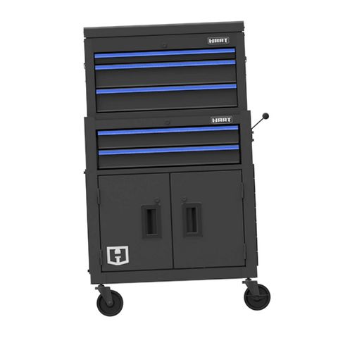 Hart 803-555 Steel Tool Chest Combo 24-inch with Built-In Power
