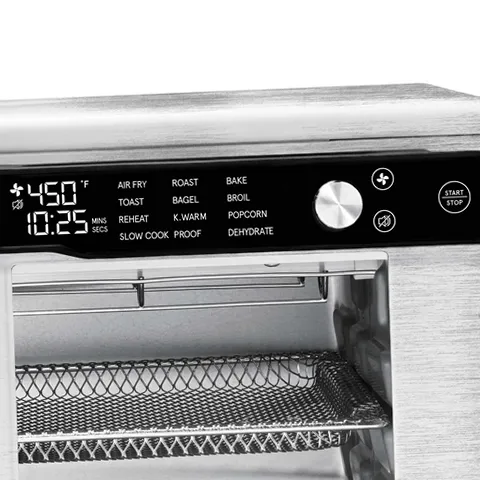 Gourmia GTF3588S 1700W 9-Slice Digital Toaster Oven Air Fryer, 12